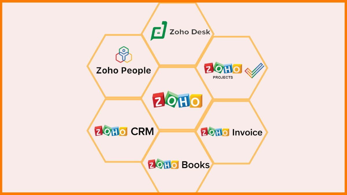 Zoho products logo in one image